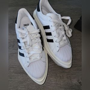 adidas White and Black Athletic Shoes